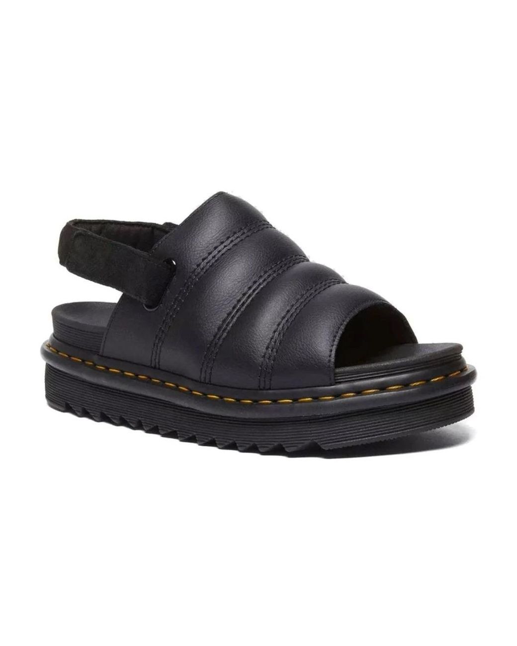 Dr. Martens Black Flat Sandals