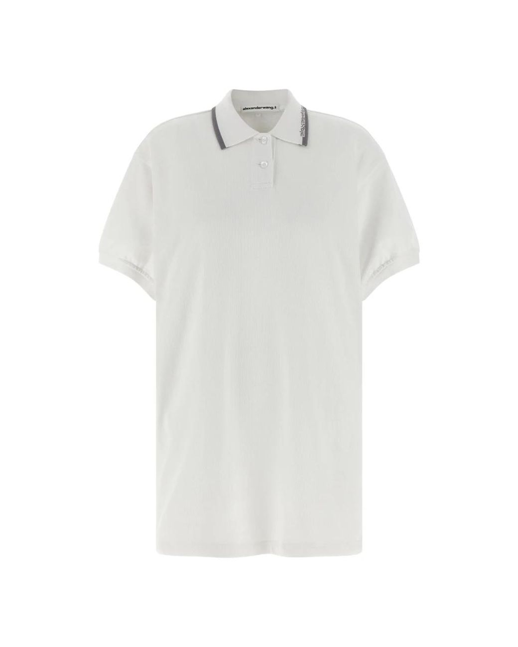 T By Alexander Wang White Polo Shirts
