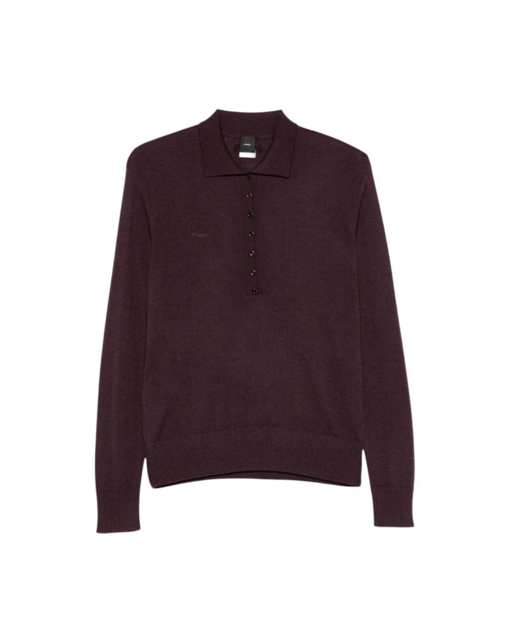 Pinko Purple Round-Neck Knitwear