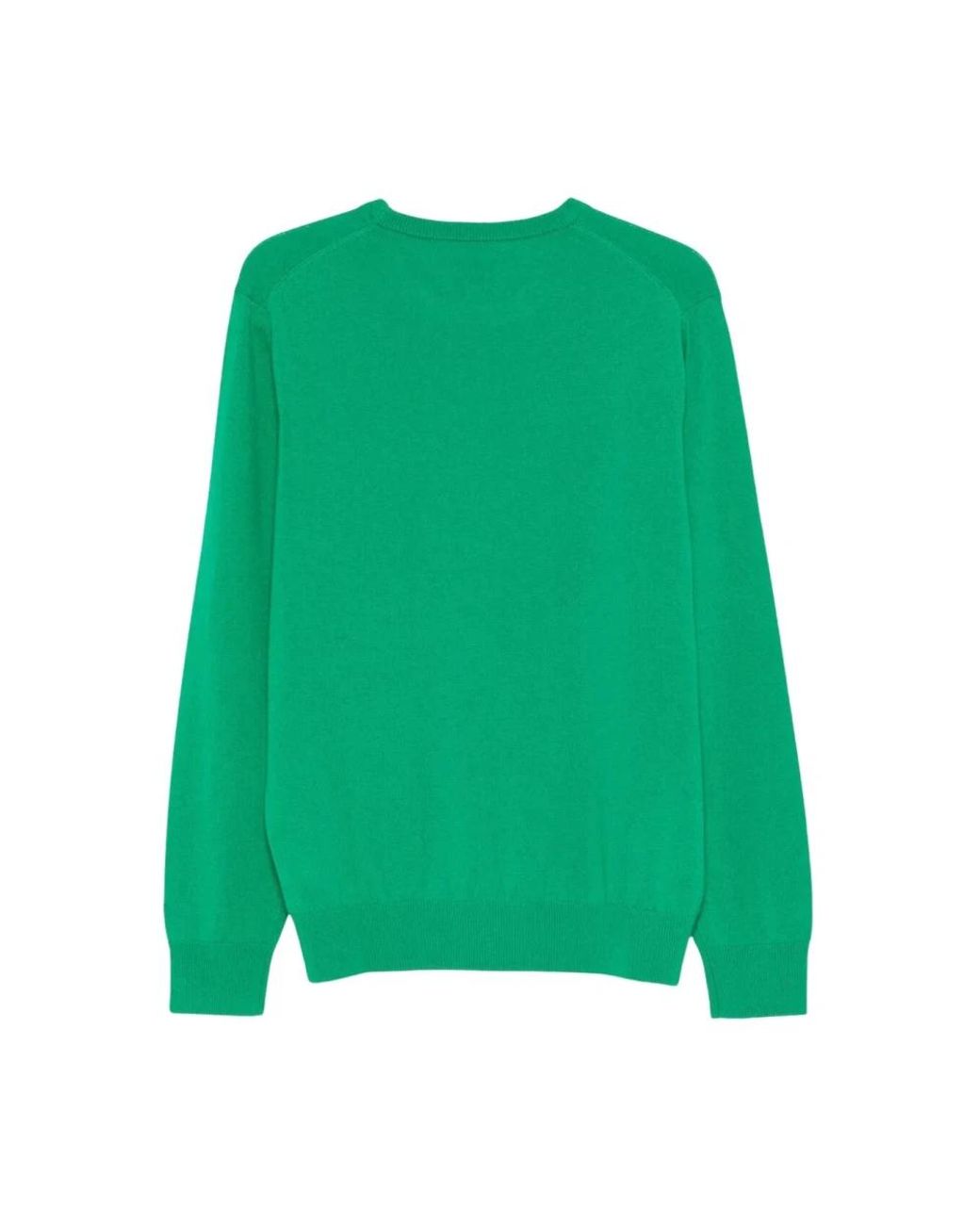 Mc2 Saint Barth Green Round-Neck Knitwear for men