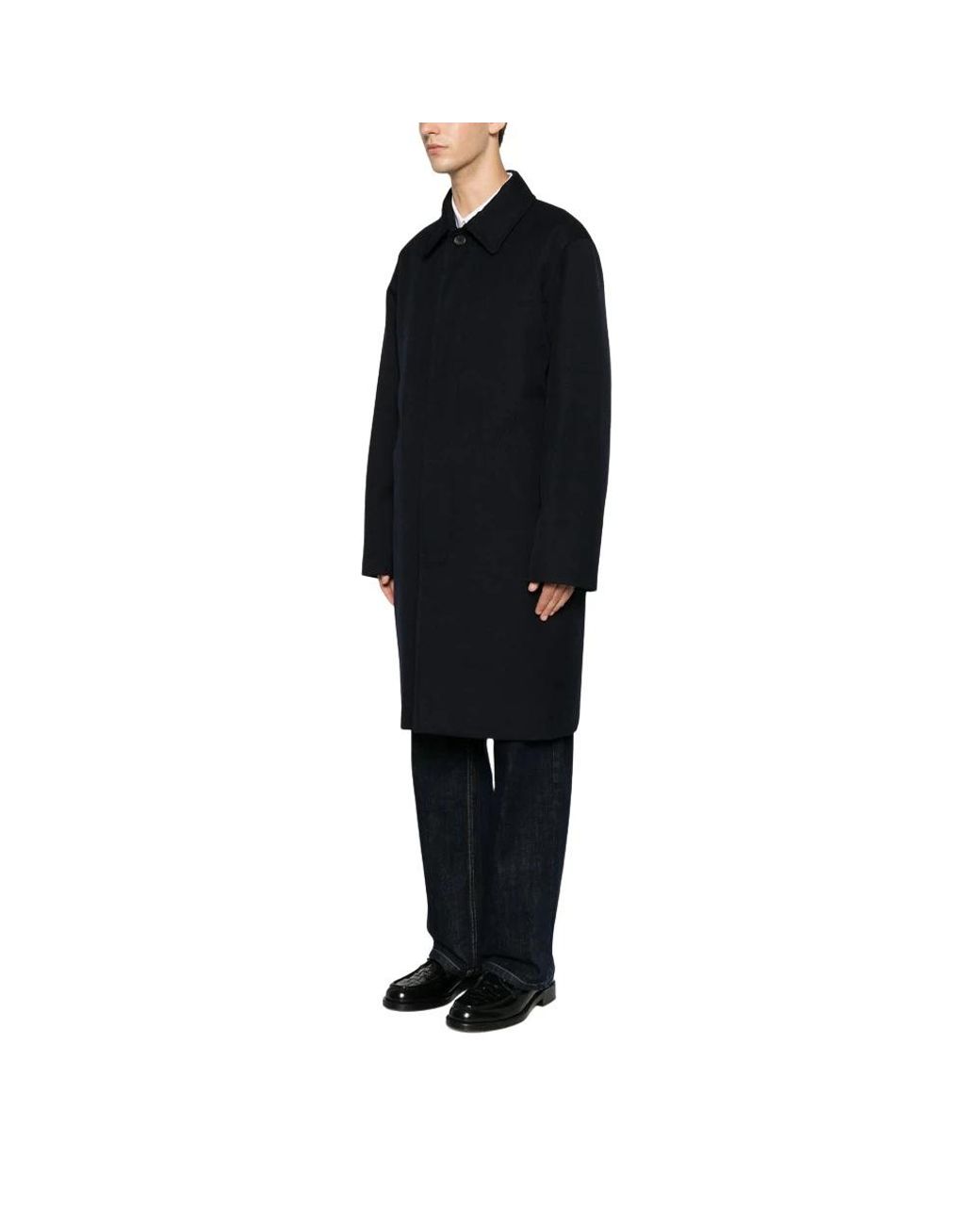 A.P.C. Black Single-Breasted Coats for men