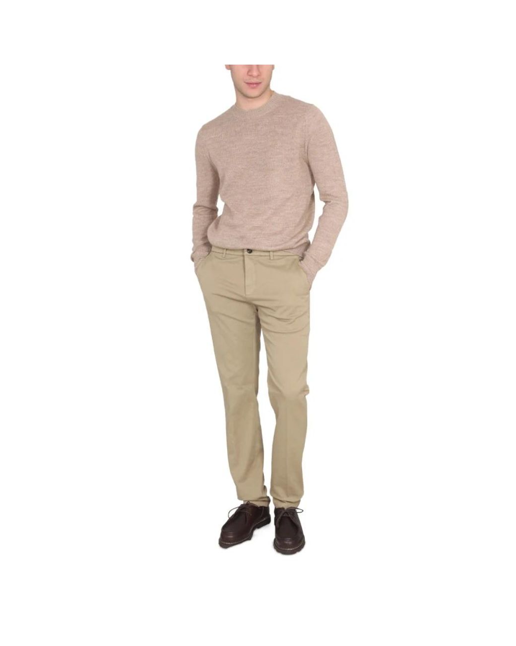 Ballantyne Natural Round-Neck Knitwear for men