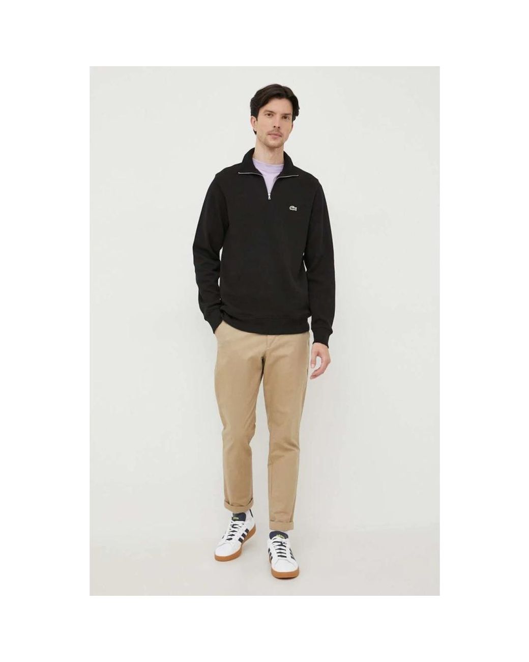 Zip-Throughs Lacoste de hombre de color Black