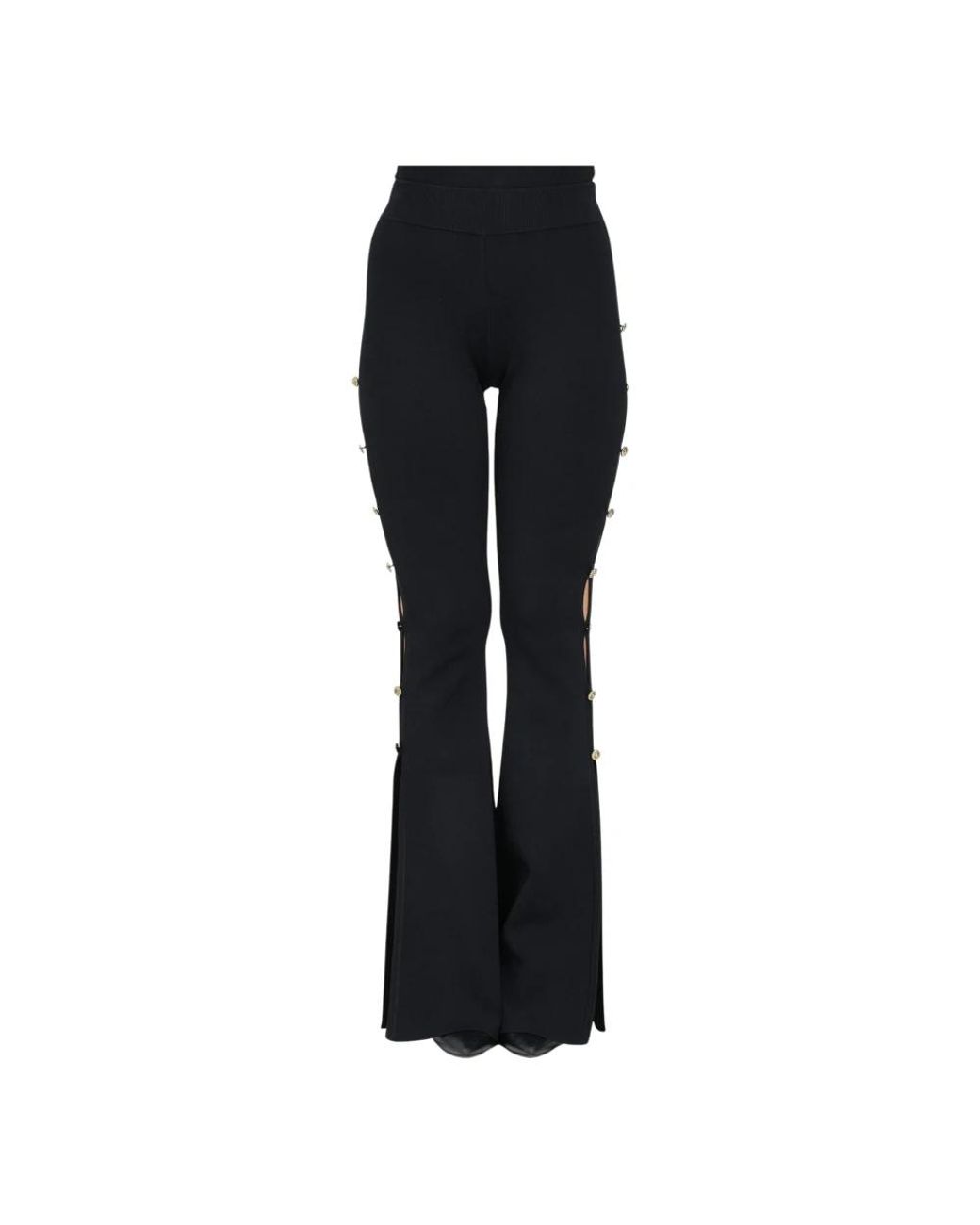 Versace Jeans Couture Black Wide Trousers