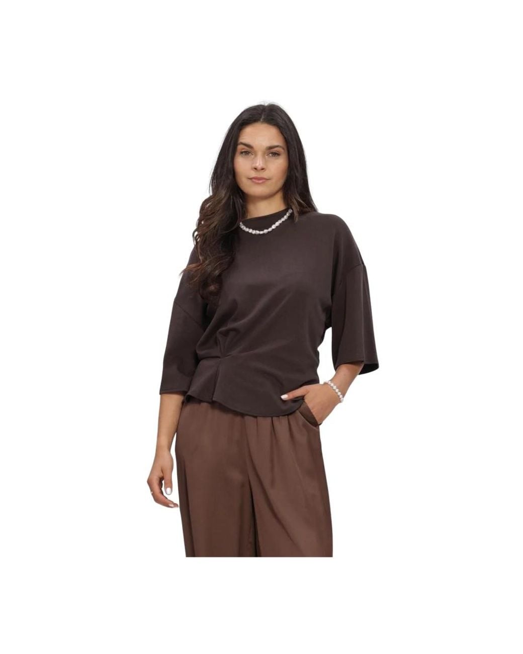 Second Female Missouri Tee in het Brown
