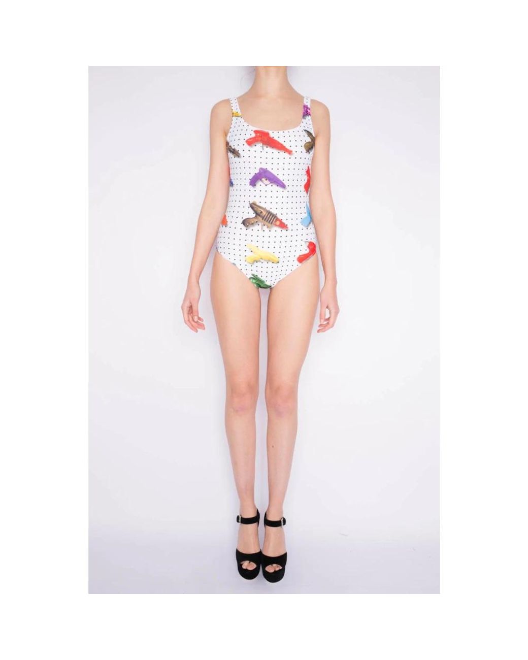 Jeremy Scott Red Swimsuits