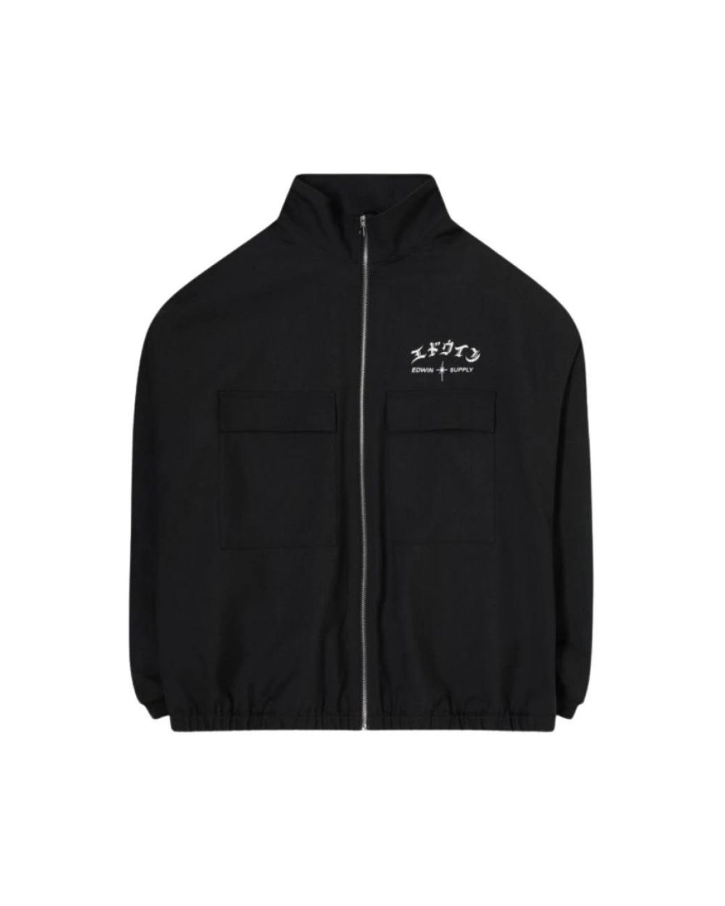 Edwin Jassen ,Zwart ,Polyester Zwarte Jas in het Black voor heren