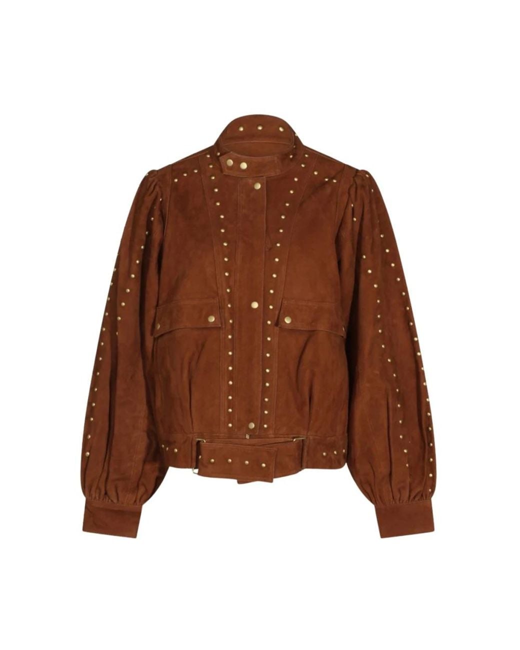 Farm Rio Brown Leather Jackets