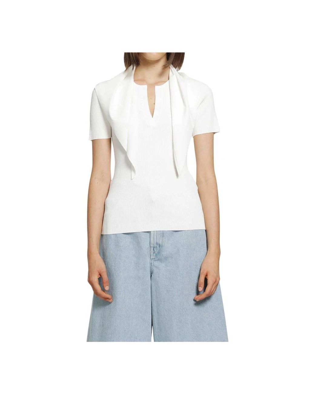 Max Mara Blue Round-Neck Knitwear