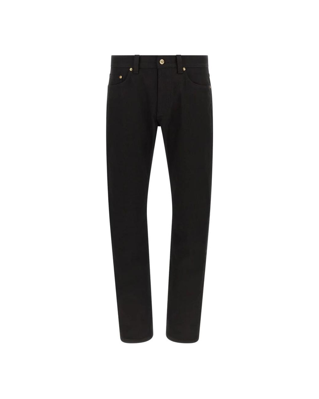 Versace Black Straight Fit Jeans for men