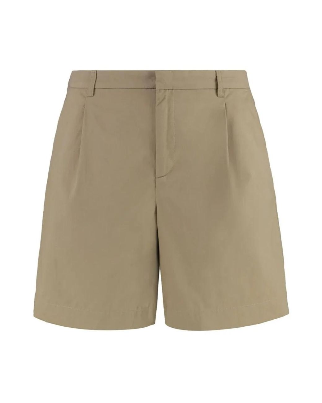 A.P.C. Korte Broeken ,Bruin ,Leer Short Crew in het Natural voor heren