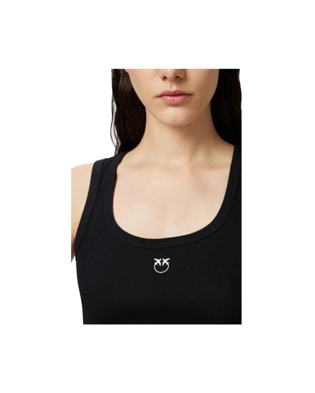 Pinko Black Sleeveless Tops