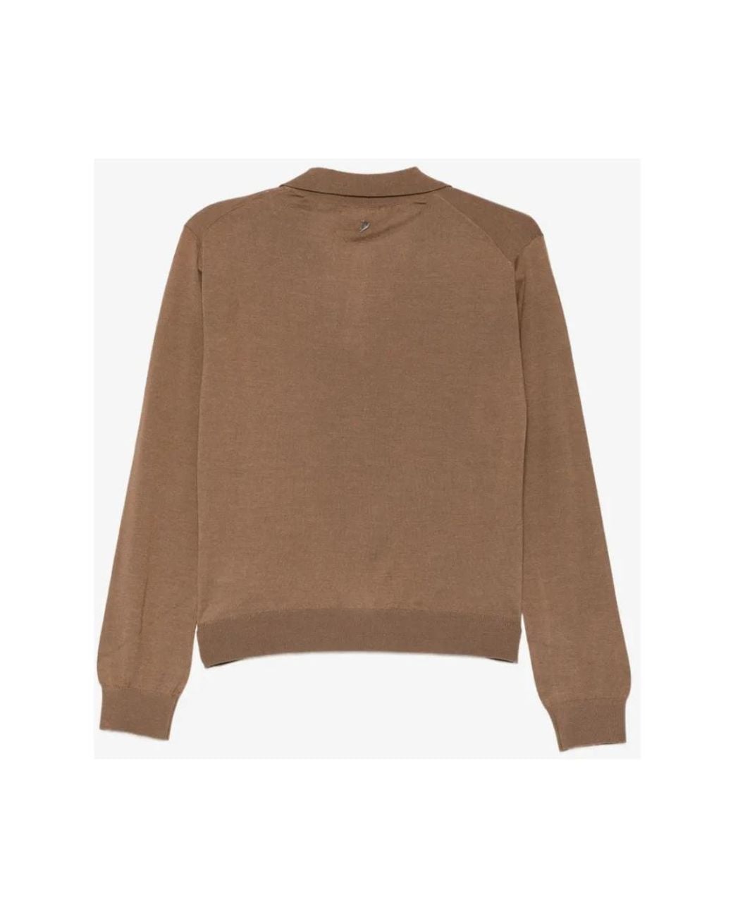 Dondup Brown V-Ausschnitt Strickpullover