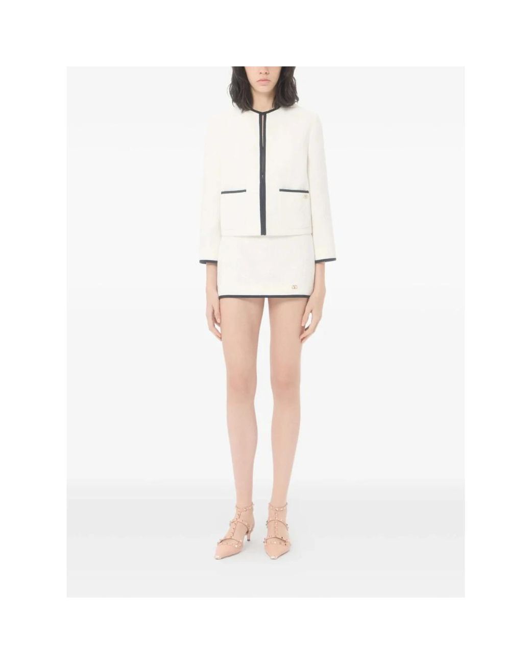 Valentino Garavani White Short Skirts