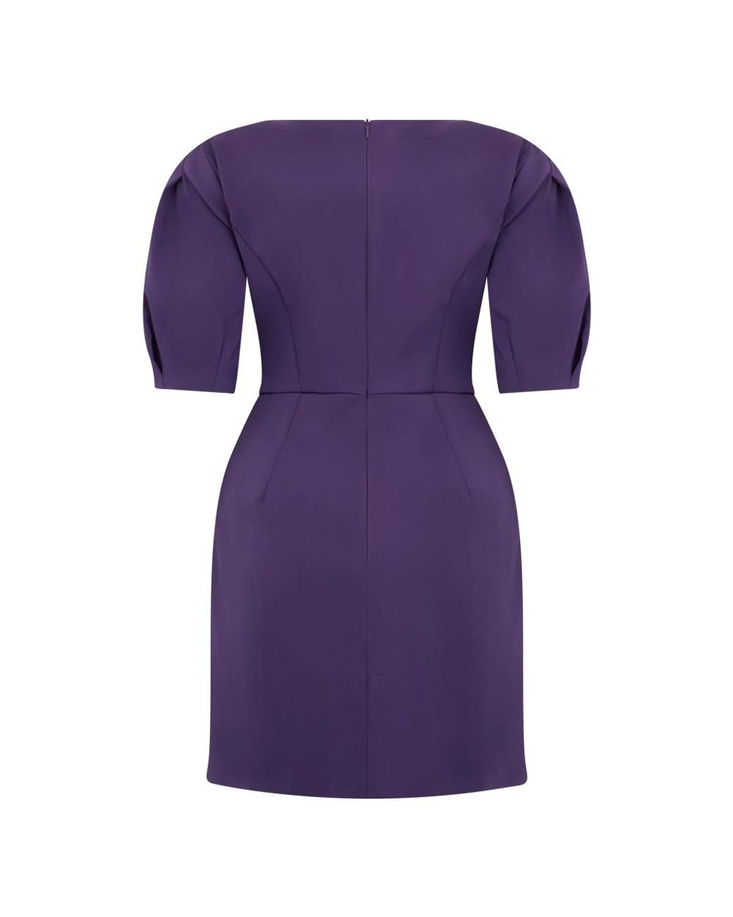 Alberta Ferretti Purple Short Dresses