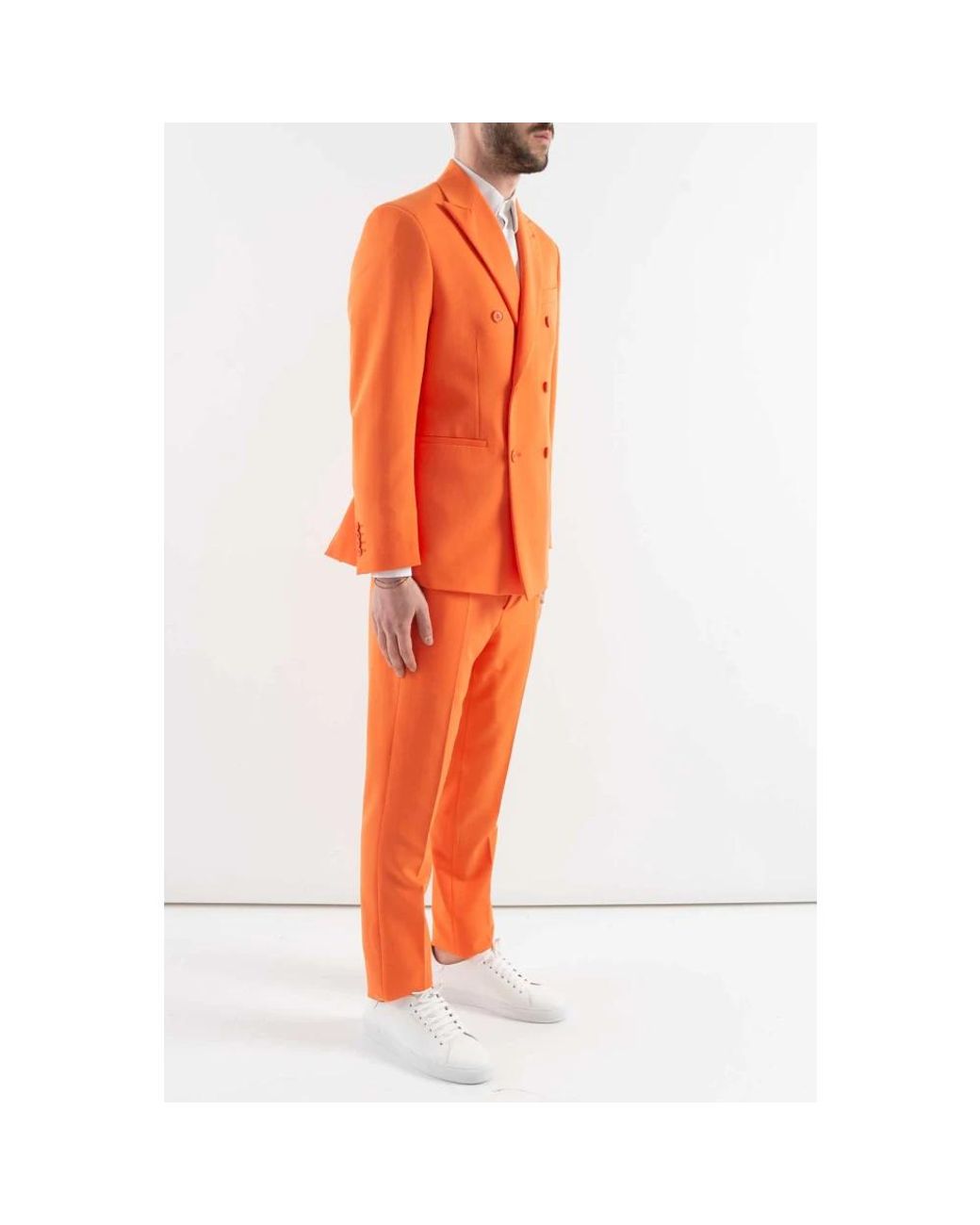 Cor Sine Labe Doli Orange Blazers for men