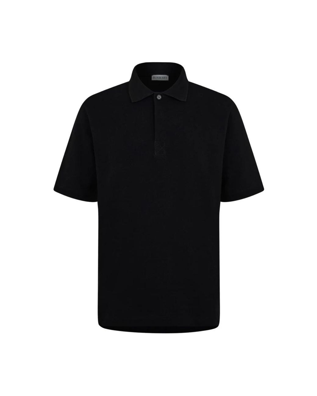 Burberry Tops ,Zwart ,Katoen Zwarte Polo Met Korte Mouwen in het Black voor heren