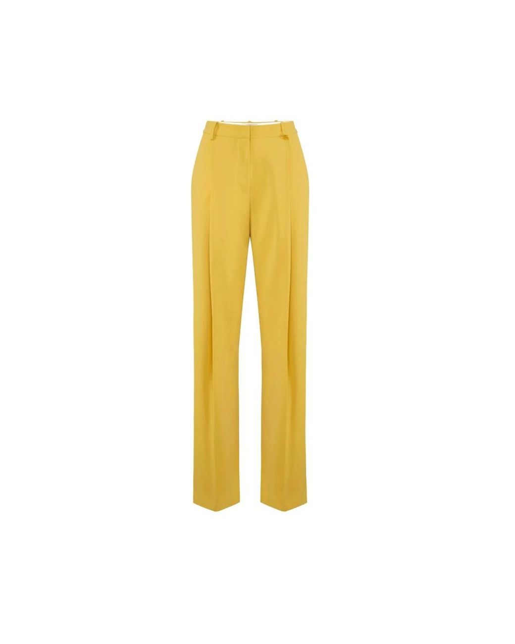 Elisabetta Franchi Yellow Wide Trousers