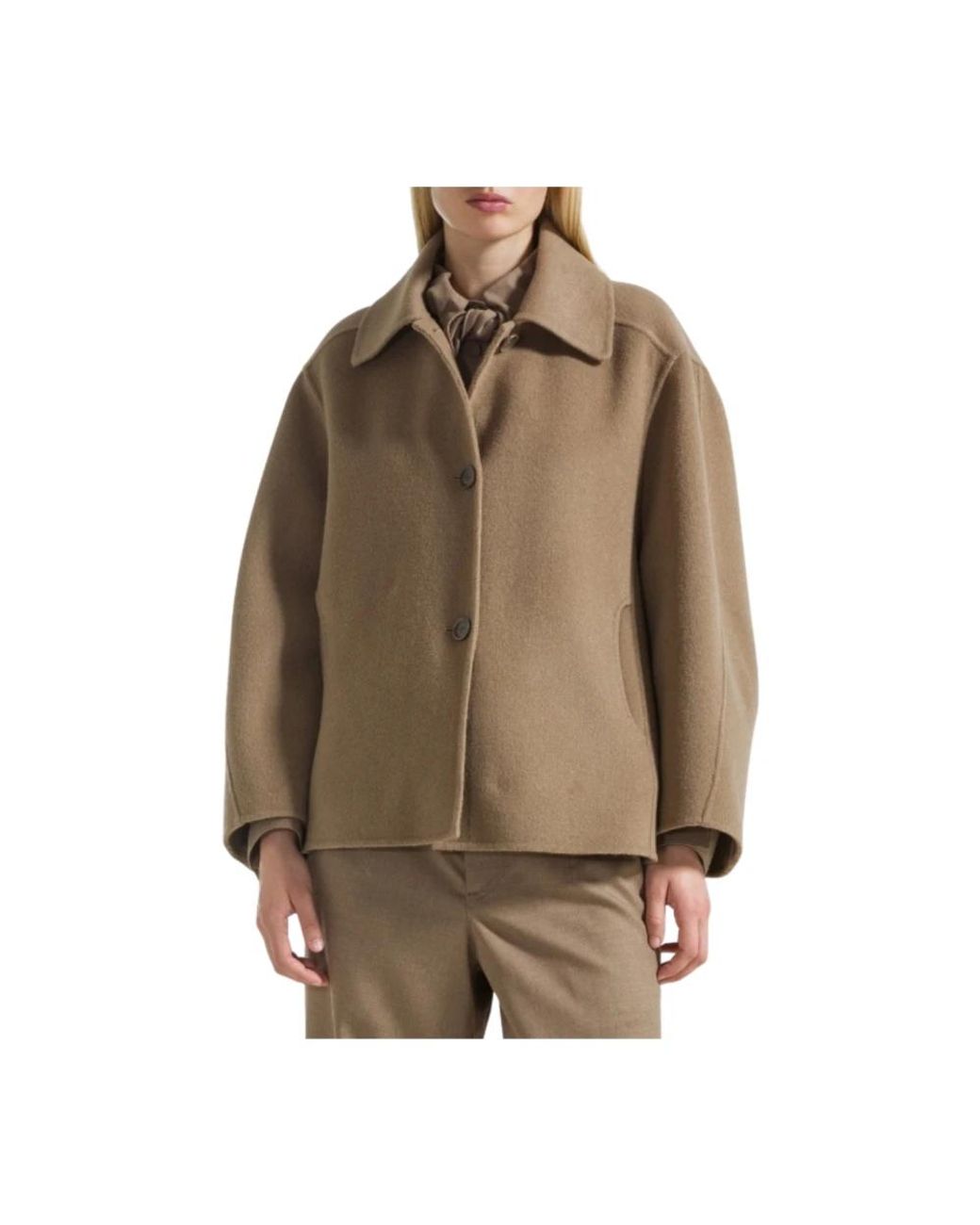 Single-Breasted Coats Seventy en coloris Brown