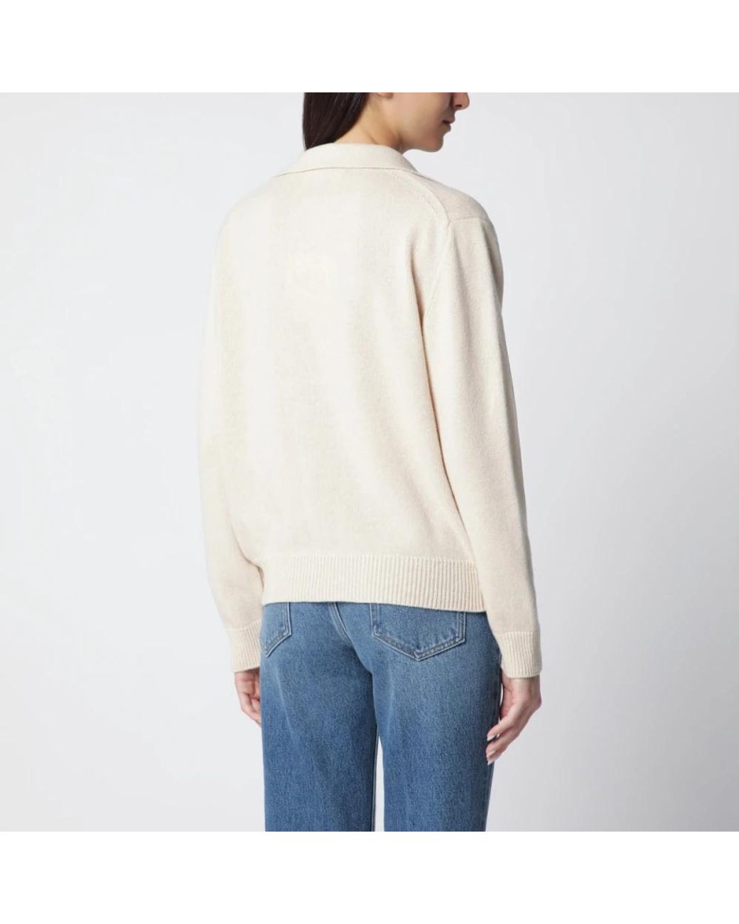 Victoria Beckham Blue V-Neck Knitwear