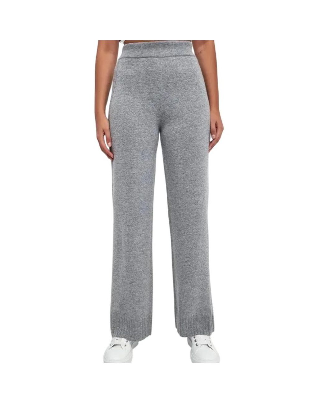 ARMANI EXCHANGE Gray Wide Trousers