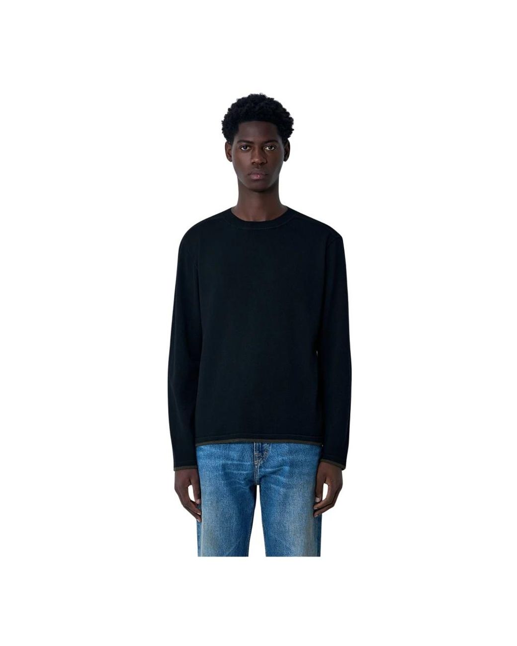 Margaret Howell Blue Round-Neck Knitwear for men