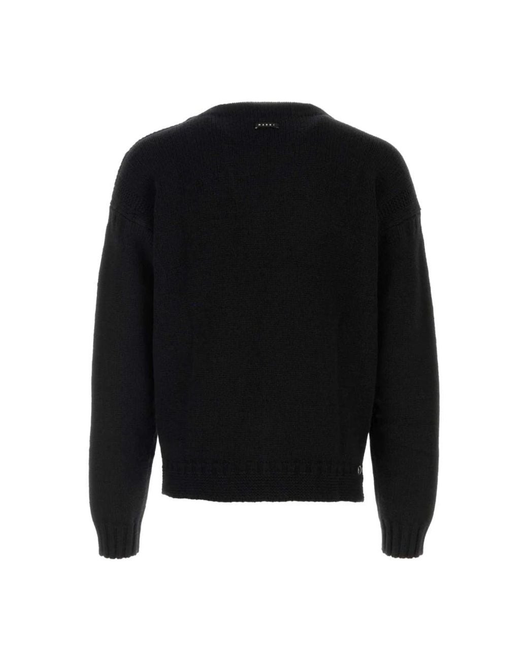 Marni Black Round-Neck Knitwear for men