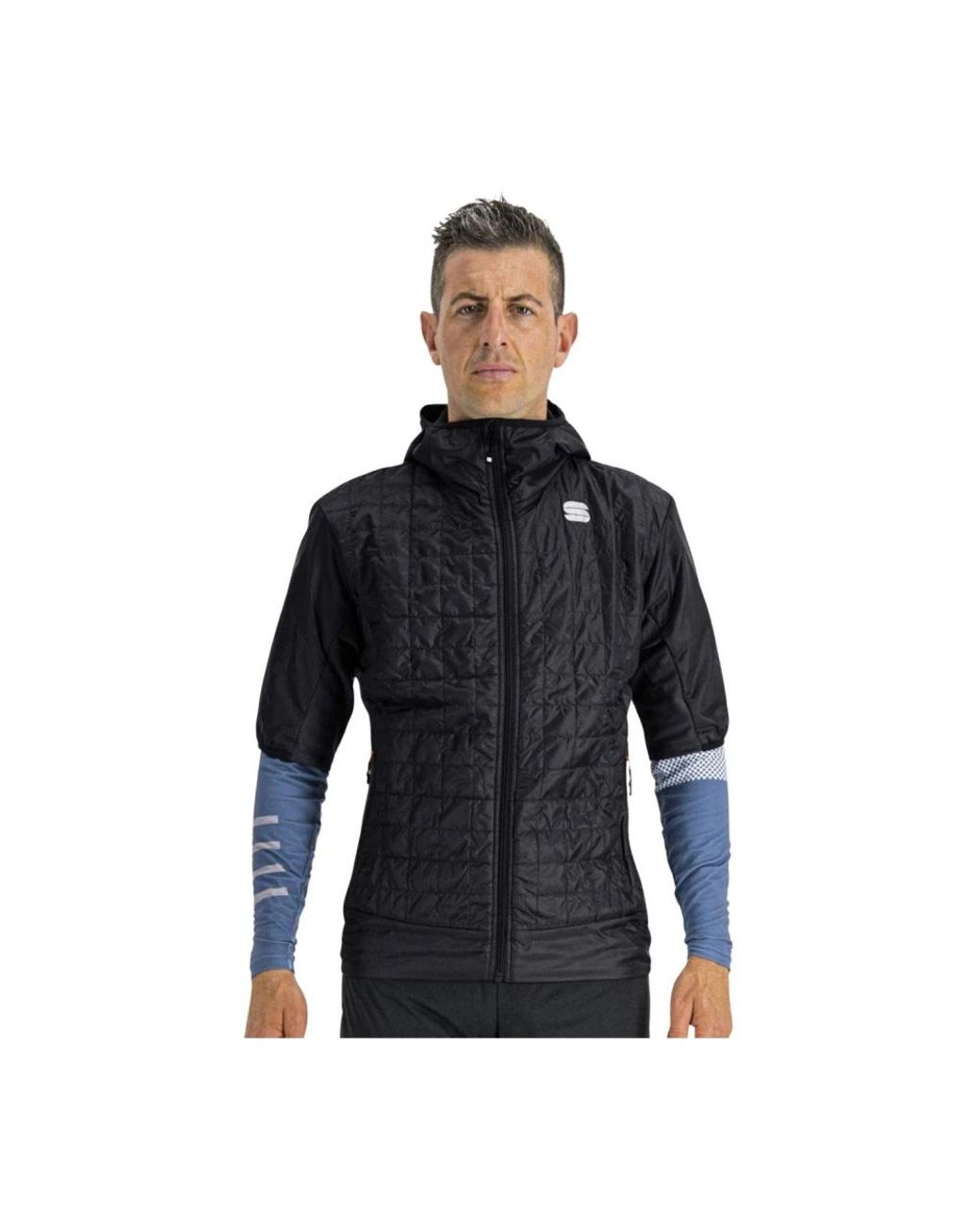 Sportful Fitness ,Zwart ,Rythmo Puffy Jas in het Black voor heren