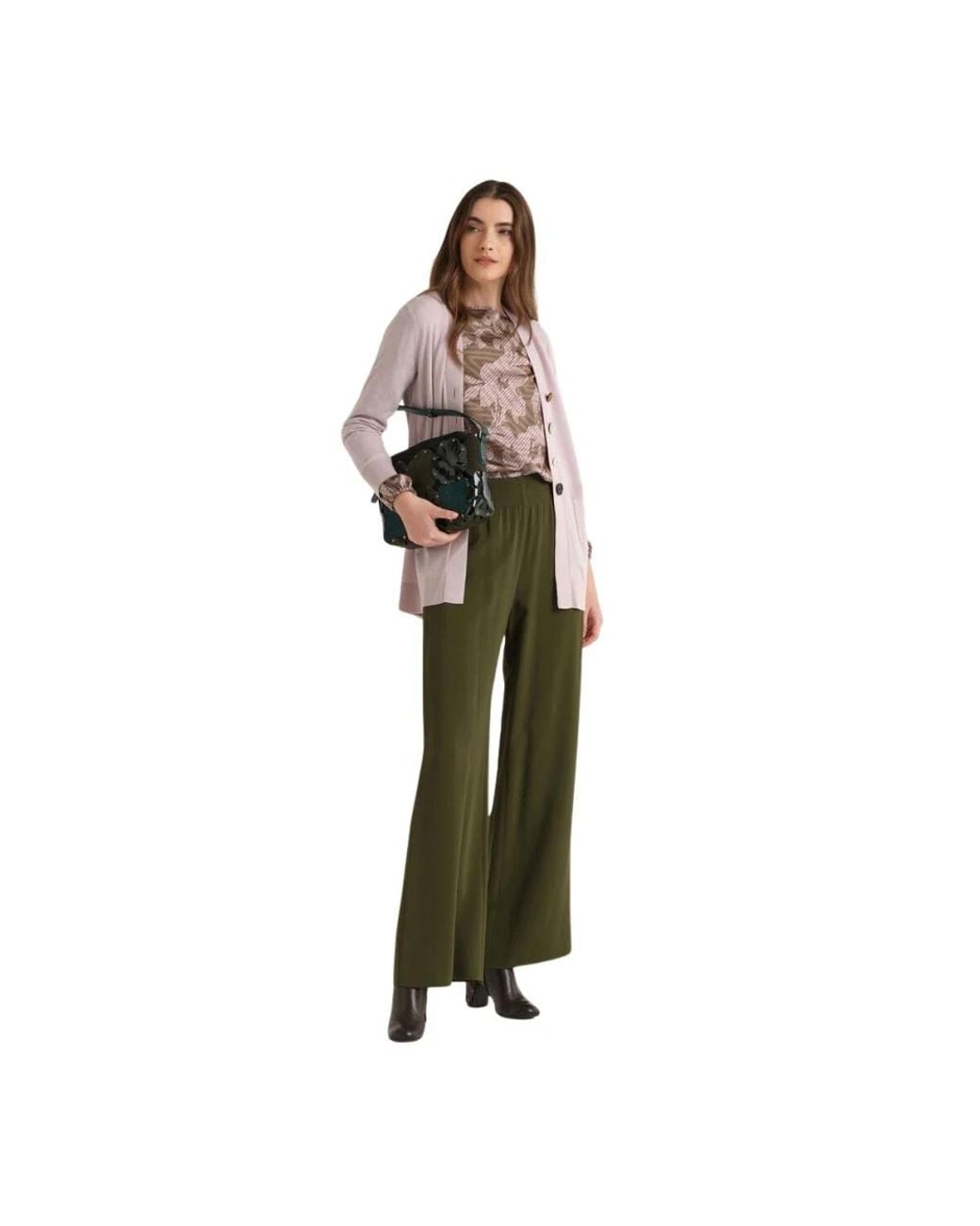 Maliparmi Green Wide Trousers