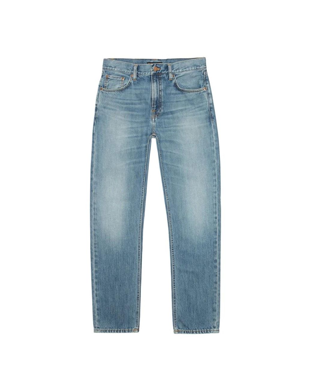 Nudie Jeans Blue Straight Jeans for men
