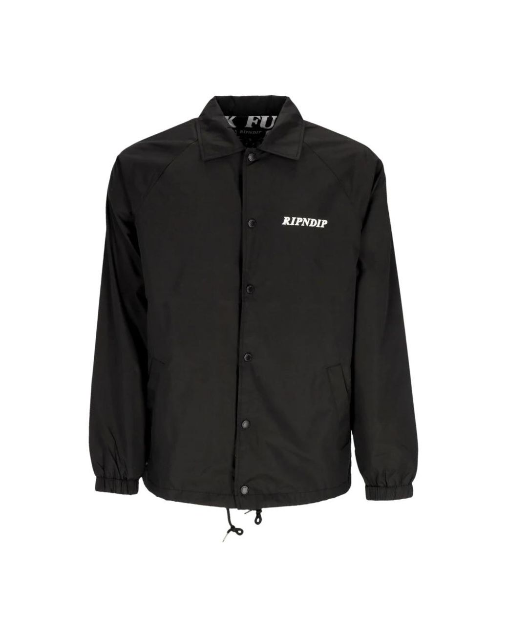 RIPNDIP Jassen ,Zwart ,Polyester Zwarte Coach Jas Lichtgewicht Waterdicht Mannen in het Black voor heren