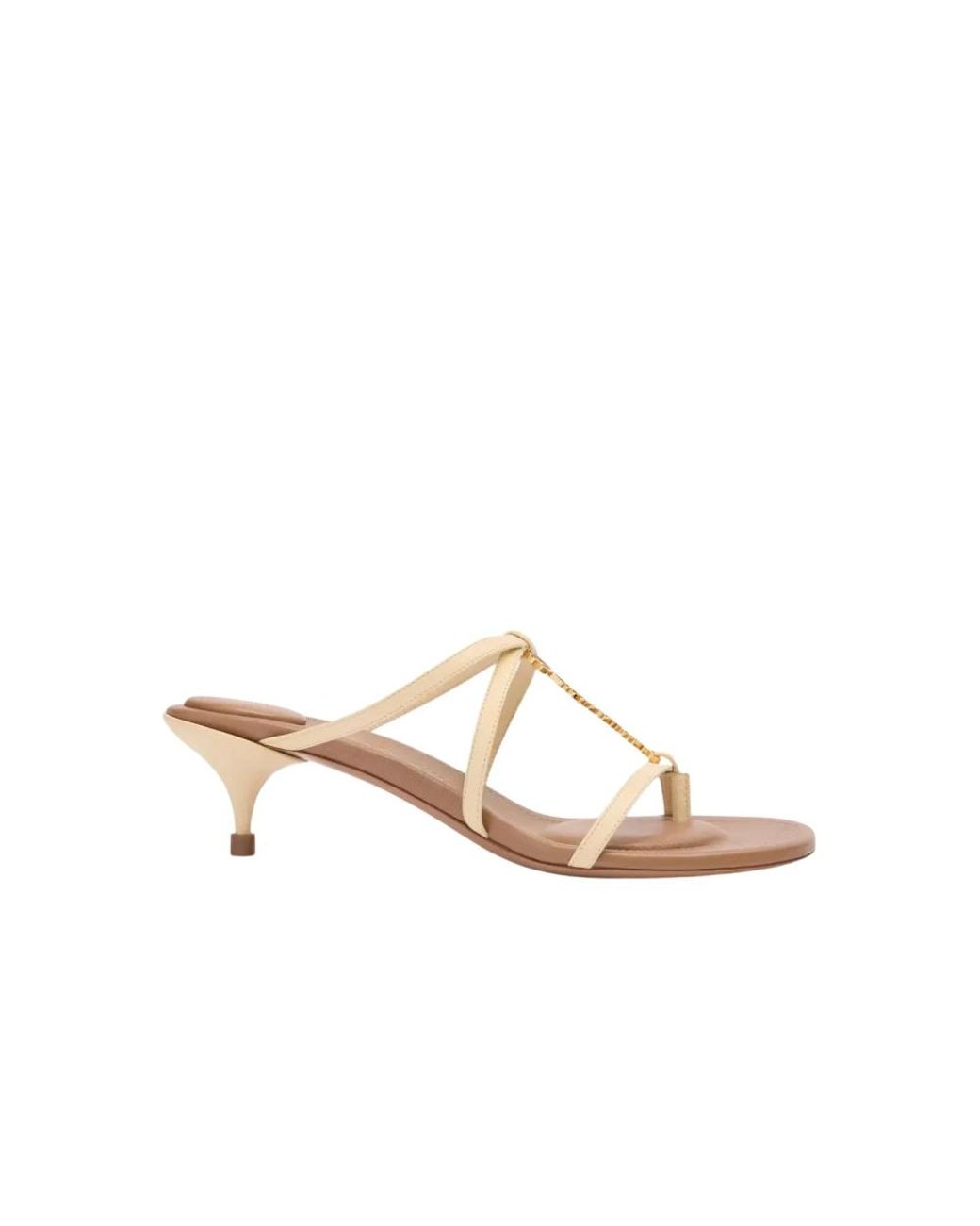 Jacquemus Metallic Heeled Mules