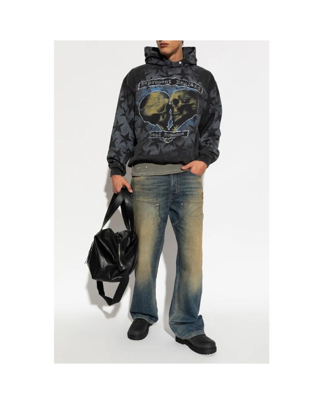 Represent Gray Hoodies for men