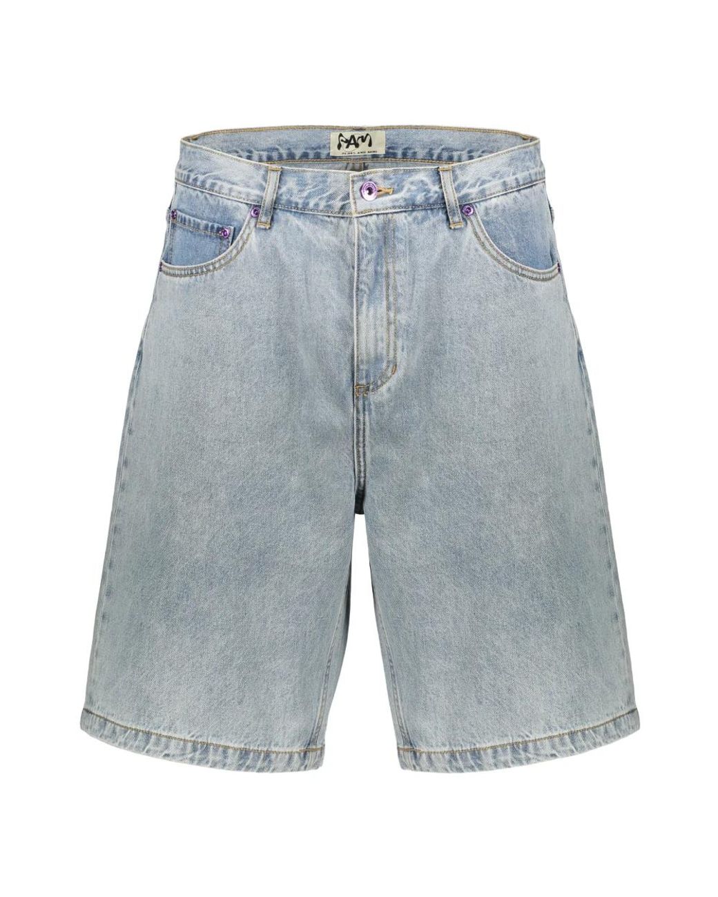 Pam Blue Denim Shorts for men