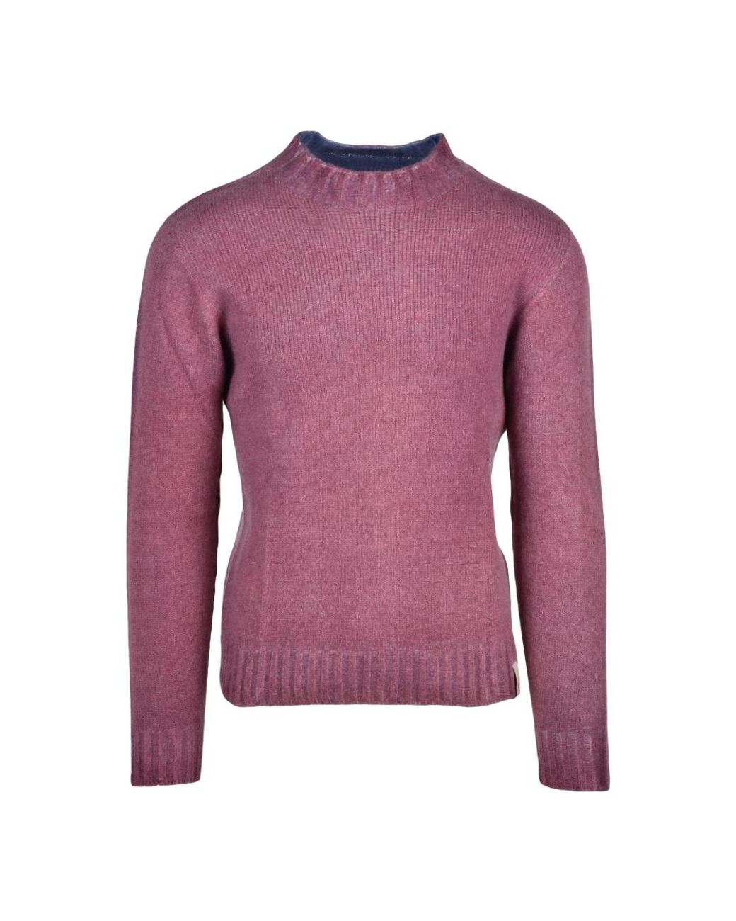 Bob Purple Round-Neck Knitwear for men