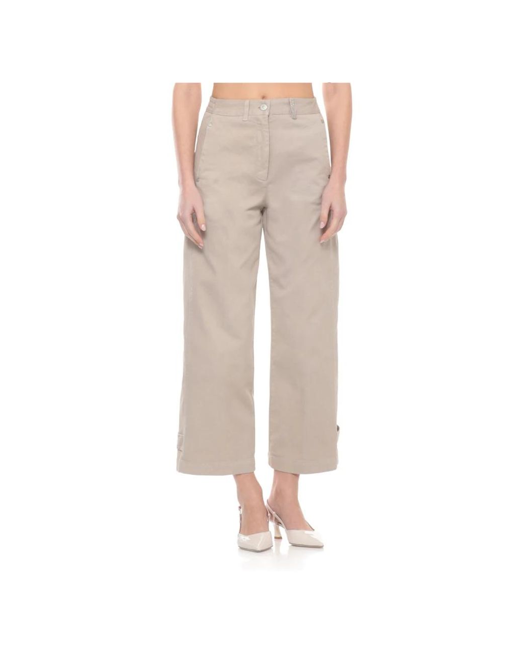 Panicale Gray Wide Trousers