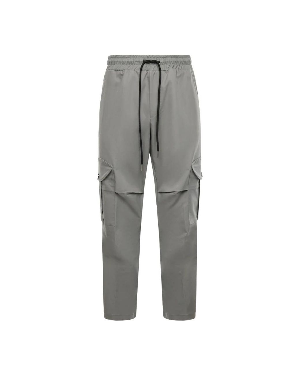 Giuliano Galiano Gray Straight Trousers for men