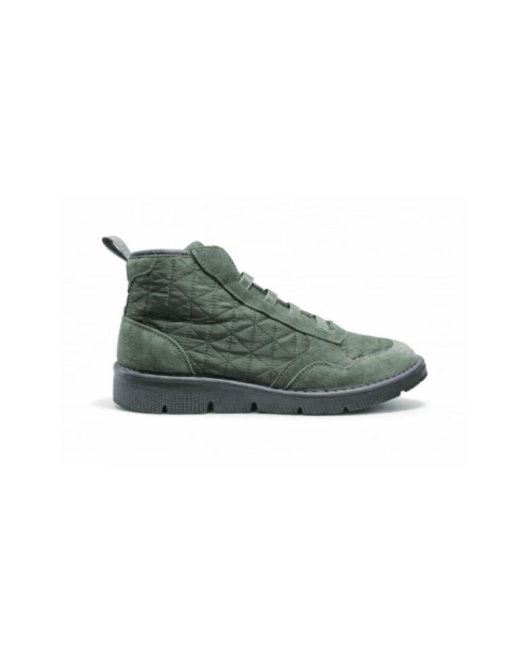 Pànchic Green Lace-Up Boots
