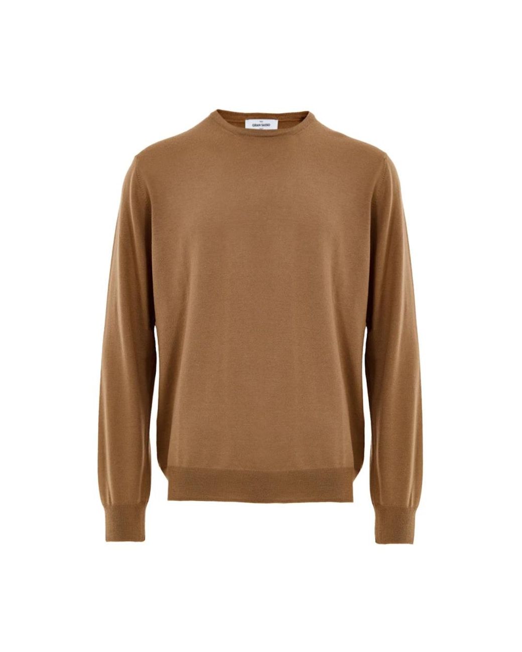 Gran Sasso Brown Round-Neck Knitwear for men