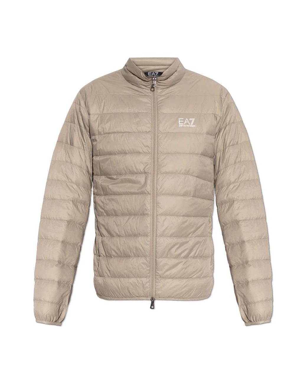 EA7 Gray Down Jackets for men