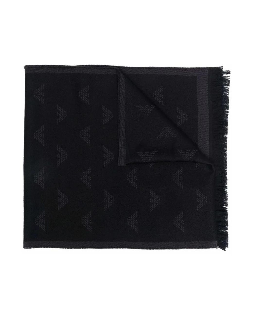 Emporio Armani Black Winter Scarves for men