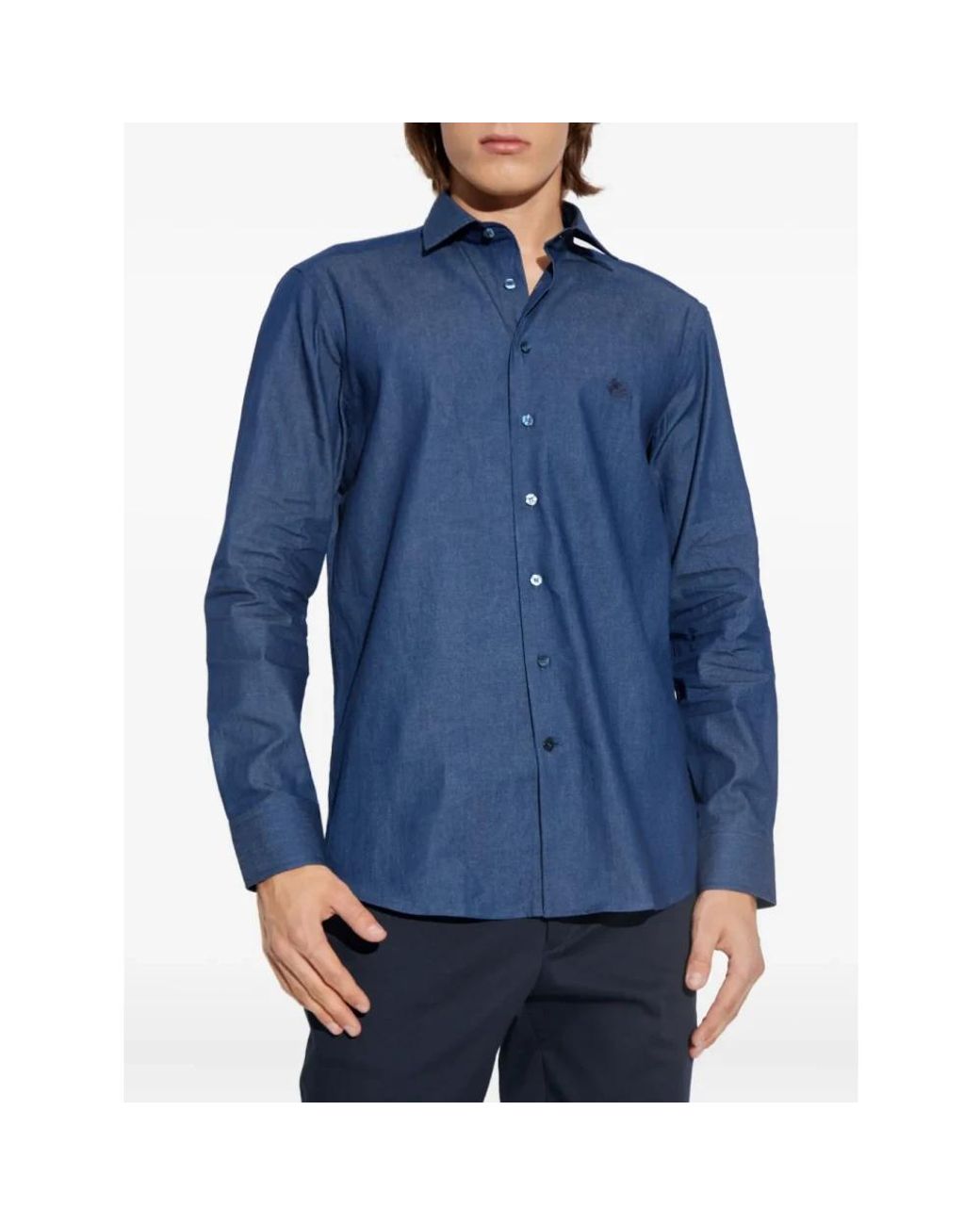 Etro Blue Casual Shirts for men