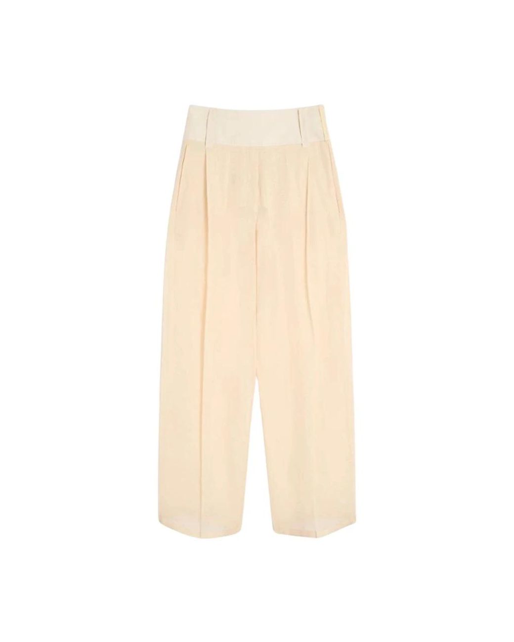 Sportmax Natural Wide Trousers