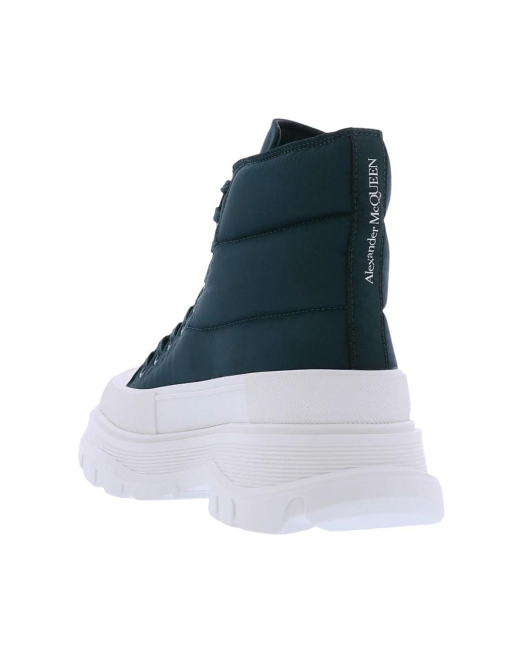 McQueen Blue Lace-Up Boots