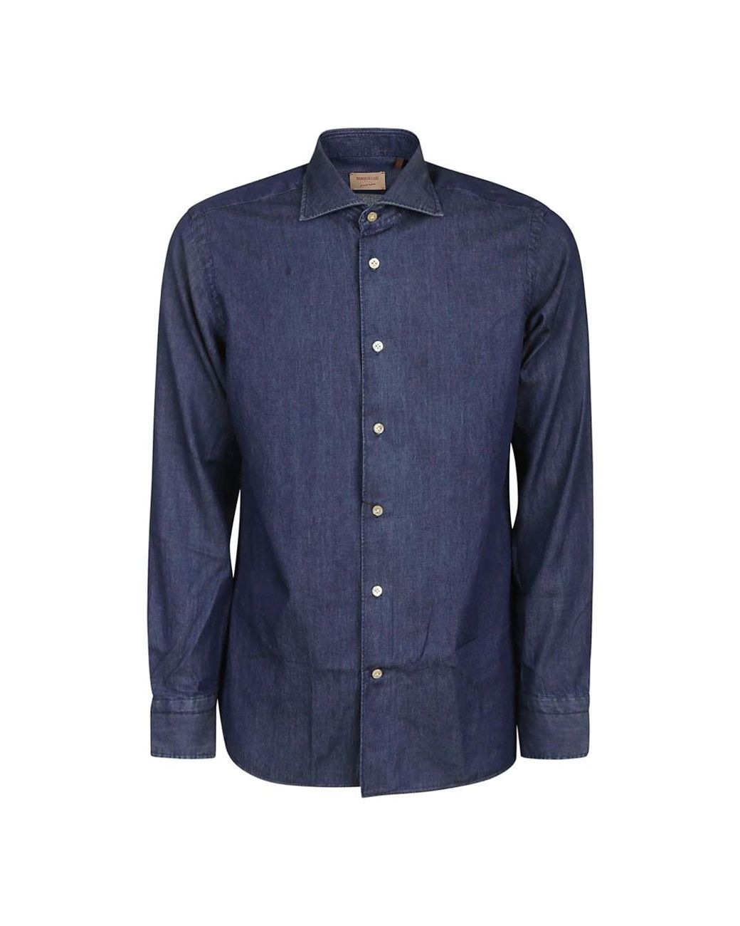 Borriello Blue Casual Shirts for men