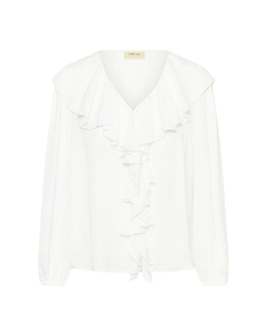 Cream Overhemden ,Wit ,Blouse in het White