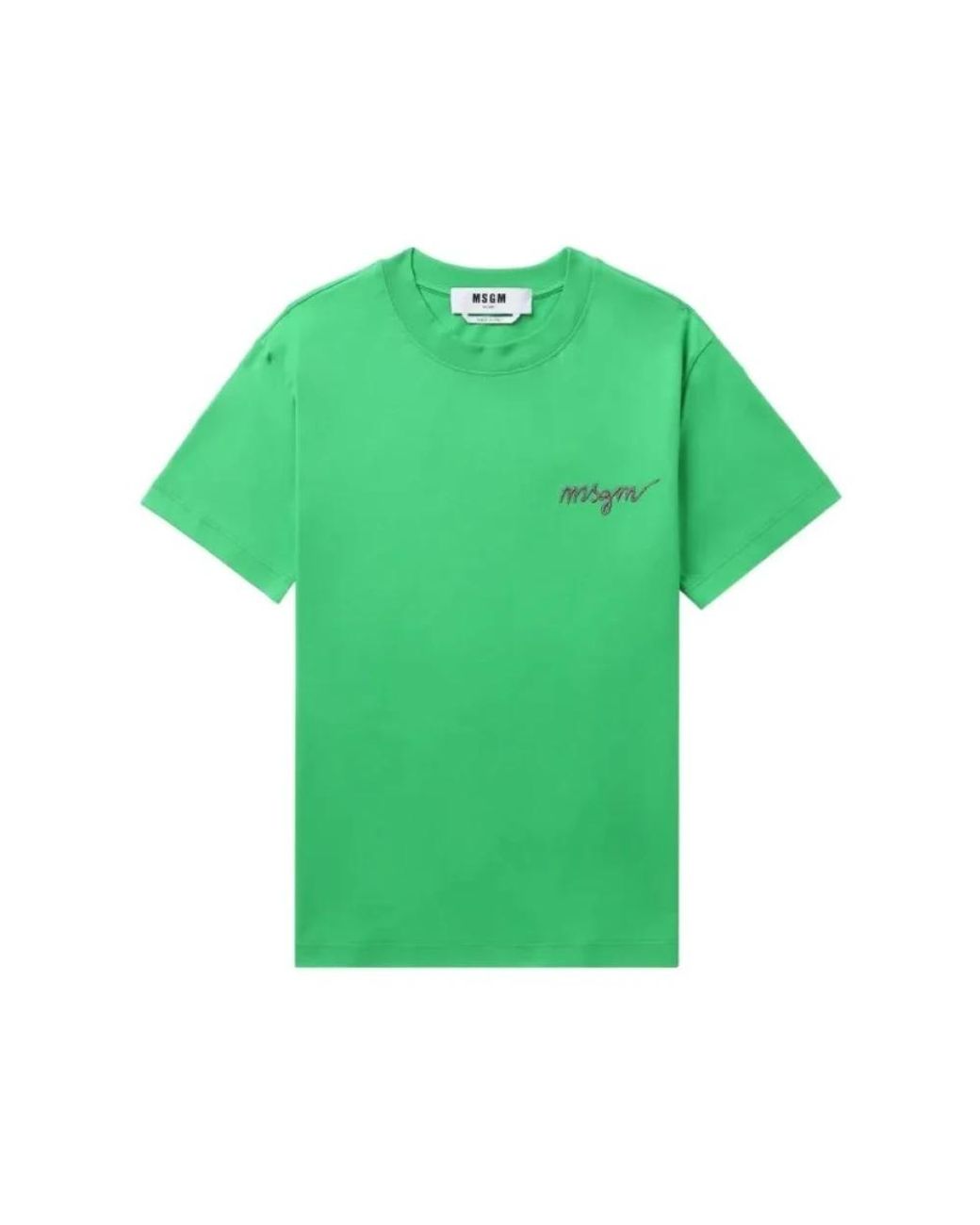 MSGM Green T-Shirts for men