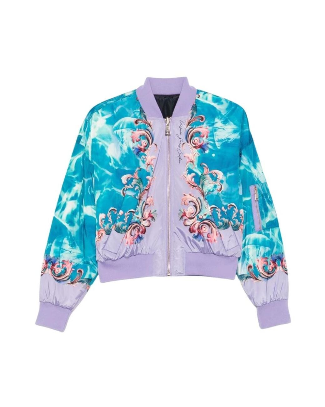 Versace Jeans Couture Blue Bomber Jackets