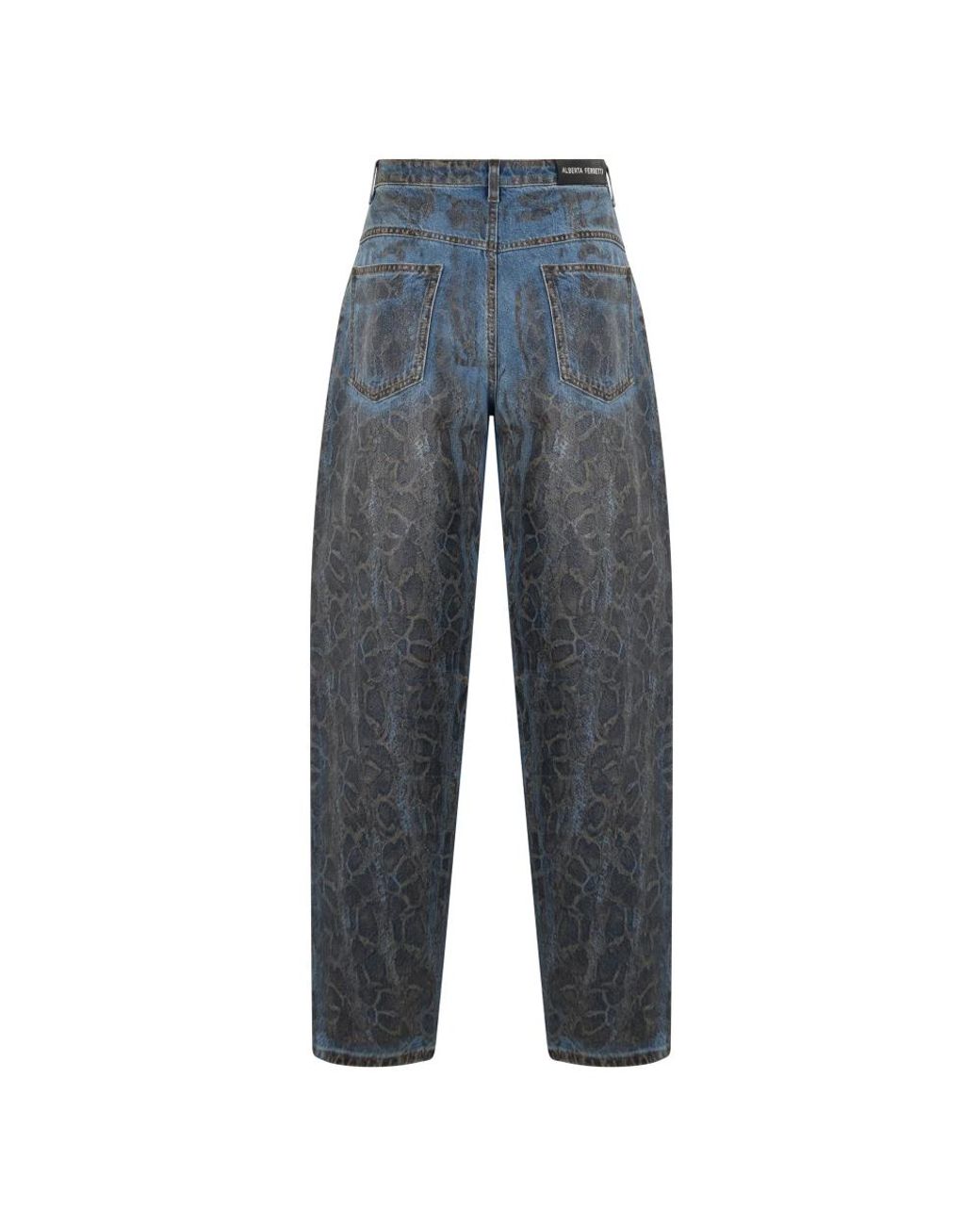 Alberta Ferretti Blue Loose Fit Jeans