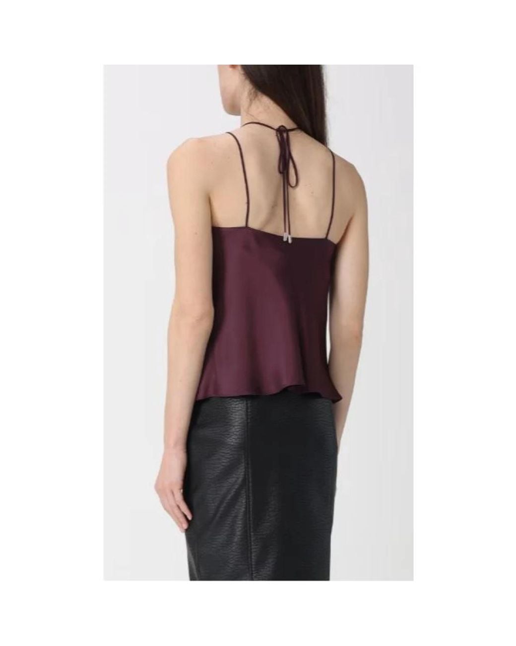 Pinko Purple Sleeveless Tops